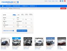 Tablet Screenshot of fahrzeugnet.ch